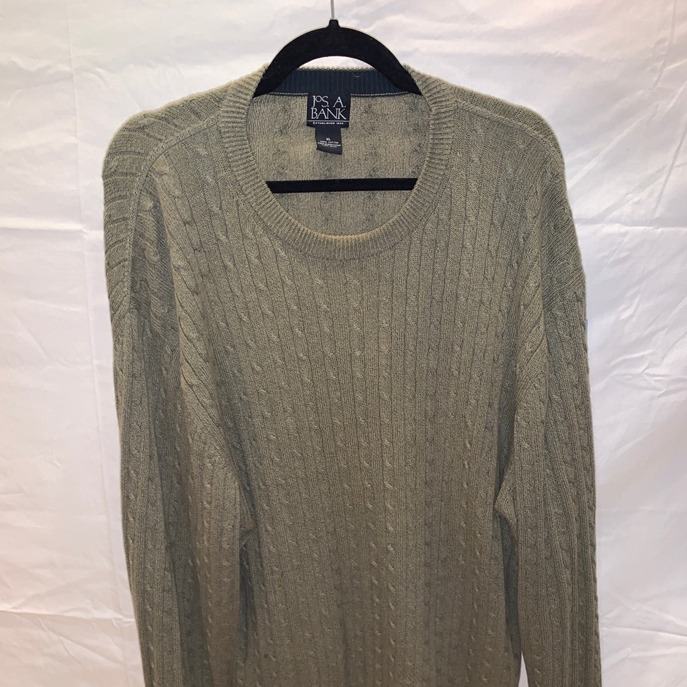 green jos. a bank sweater! 💚
